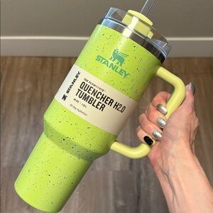 New Citron Speckle Stanley Quencher H2O Tumbler